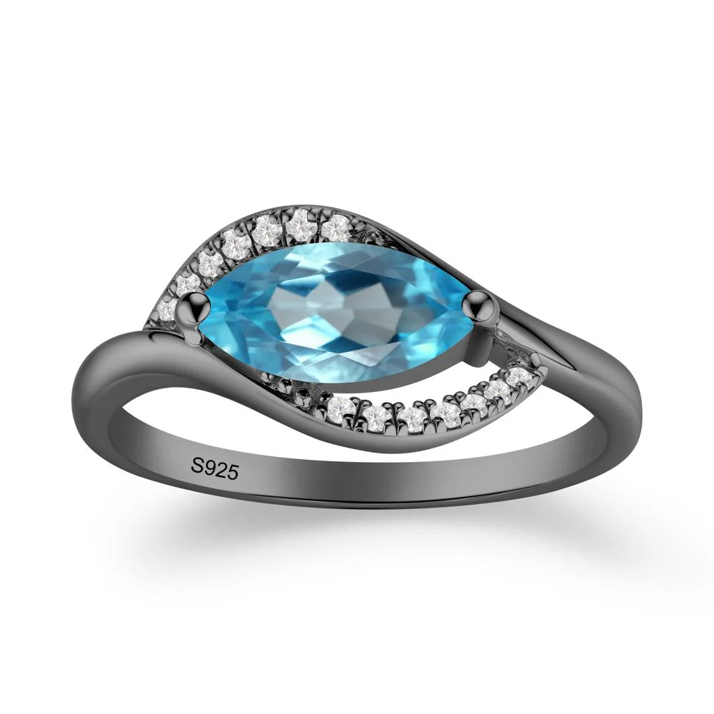 Swiss Blue Topaz Ring